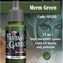 Paint<Fantasy & Games: Merm Green S75 SFG-20 - Miniature Marvels: Airplane Models & Painted Dice