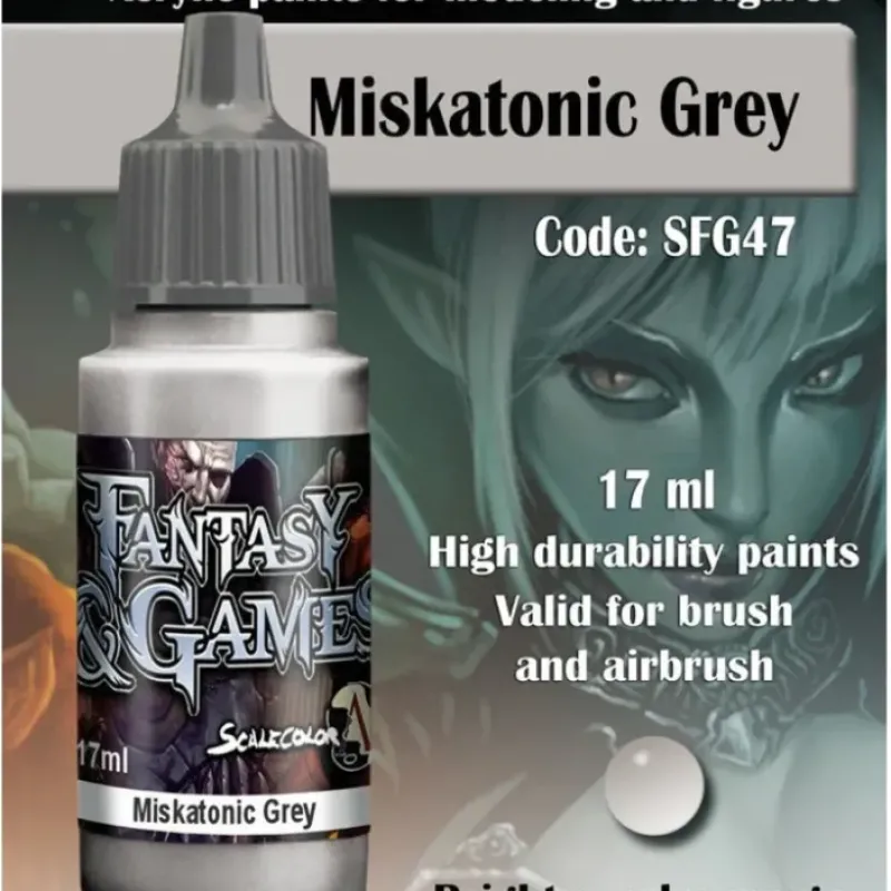 Paint<Fantasy & Games: Miskatonic Grey S75 SFG-47 - Miniature Marvels: Airplane Models & Painted Dice