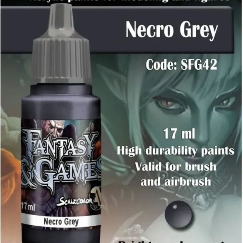 Paint<Fantasy & Games: Necro Grey S75 SFG-42 - Miniature Marvels: Airplane Models & Painted Dice