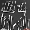 Miniature<Fantasy Weapons Pack: Dark Heaven Legends RPR 03560 - Miniature Marvels: Airplane Models & Painted Dice