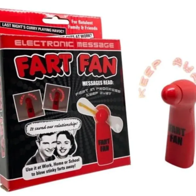 Egpull<FART FAN - Blow Stinky Farts Away! Electronic Message ~ Funny Gag Prank Joke Toy - Miniature Marvels: Airplane Models & Painted Dice