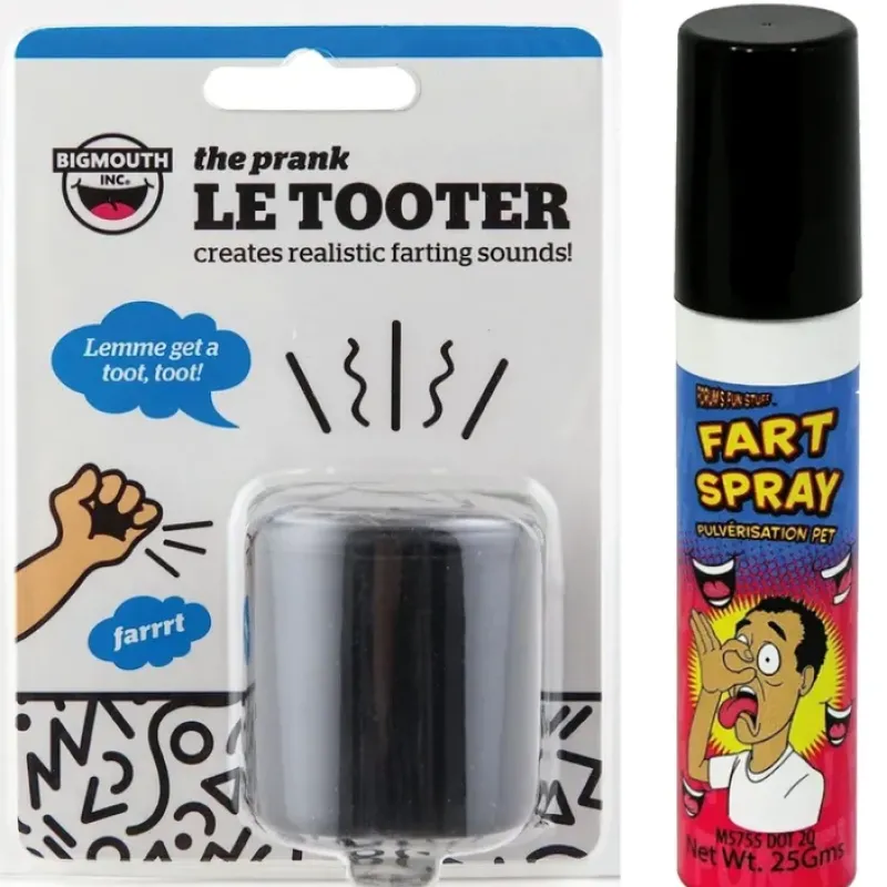 Egpull<Fart Spray + Le Tooter Combo Create Realistic Fart Smell Sounds Pooter Machine - Miniature Marvels: Airplane Models & Painted Dice