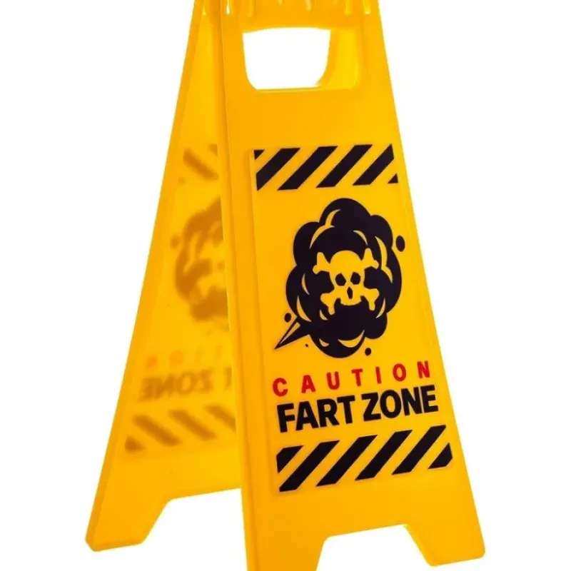 Egpull<Fart Zone Desk Warning Sign Hilarious Office Gift Accessory - Caution Sign GaG - Miniature Marvels: Airplane Models & Painted Dice