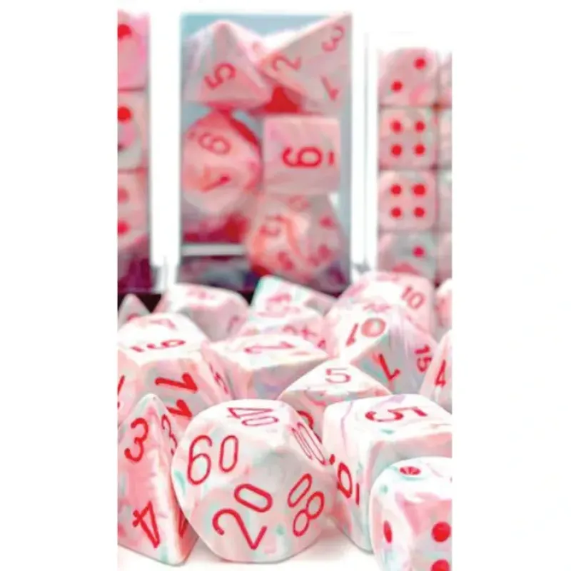 Dice<Festive: 16mm d6 Pop Art/red Dice Block (12 dice) - Miniature Marvels: Airplane Models & Painted Dice