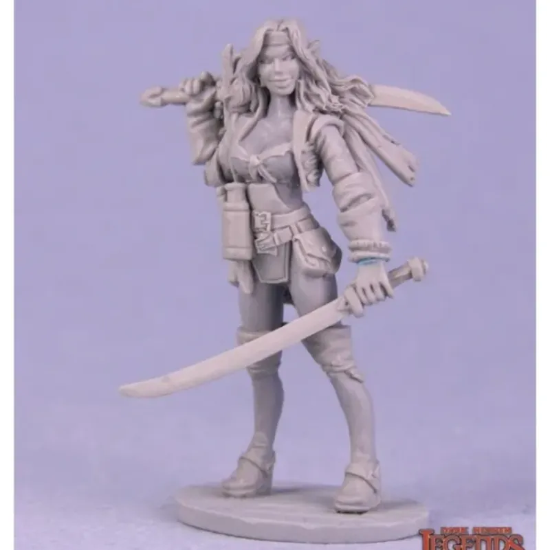 Miniature*Finaela, Female Pirate: Dark Heaven Legends RPR 03623 - Miniature Marvels: Airplane Models & Painted Dice