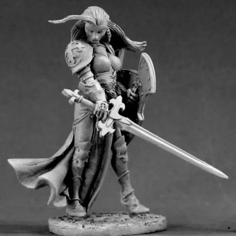 Miniature<Finari, Crusader (54mm) RPR 01447 - Miniature Marvels: Airplane Models & Painted Dice