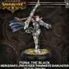 Miniature<Fiona the Black: Mercenaries - Warcaster PIP 41110 - Miniature Marvels: Airplane Models & Painted Dice