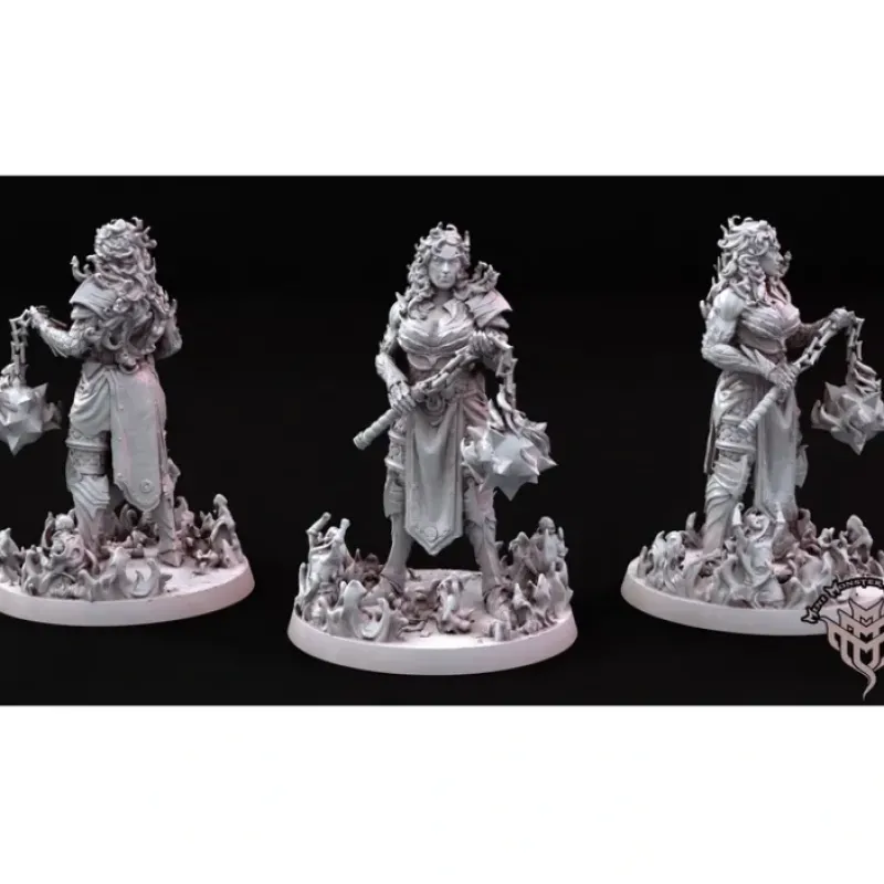 Miniature<Fire Giant Female - Miniature Marvels: Airplane Models & Painted Dice