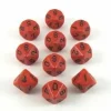 Dice<Fire: Speckled d10 Dice Set (10's) CHX 25103 - Miniature Marvels: Airplane Models & Painted Dice