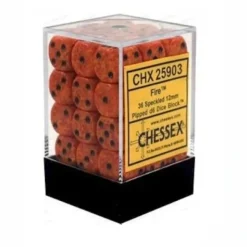 Dice<Fire: Speckled 36d6 12mm Dice Block CHX 25903 - Miniature Marvels: Airplane Models & Painted Dice