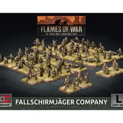 Shop All*Flames of War - German: Fallschirmjager Company - Miniature Marvels: Airplane Models & Painted Dice