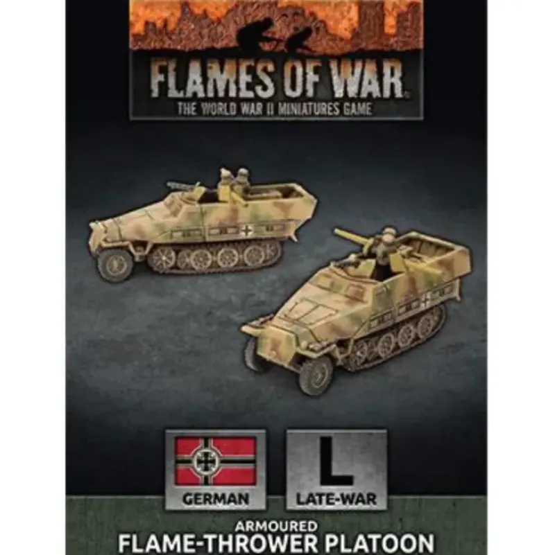 Shop All*Flames of War - Germany: Flamethrower Platoon - Miniature Marvels: Airplane Models & Painted Dice