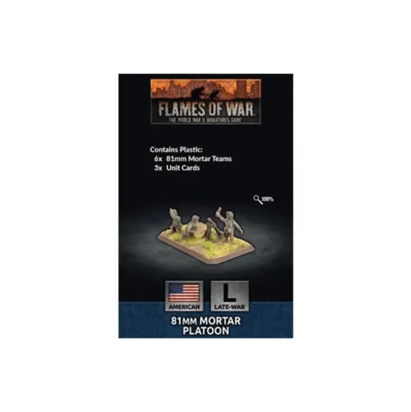 Shop All*Flames of War - USA: 81mm Mortar Platoon - Miniature Marvels: Airplane Models & Painted Dice