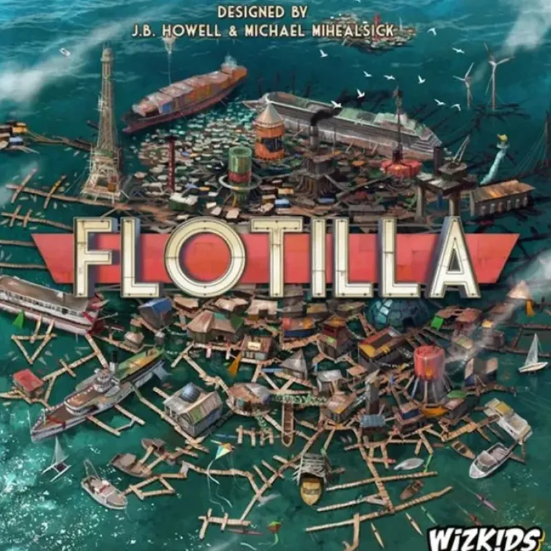 Board Game<Flotilla: Board Games - Strategy Games WZK 73767 - Miniature Marvels: Airplane Models & Painted Dice