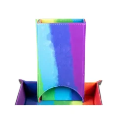 Shop All*Fold Up Dice Tower: Rainbow Watercolor MET 548 - Miniature Marvels: Airplane Models & Painted Dice