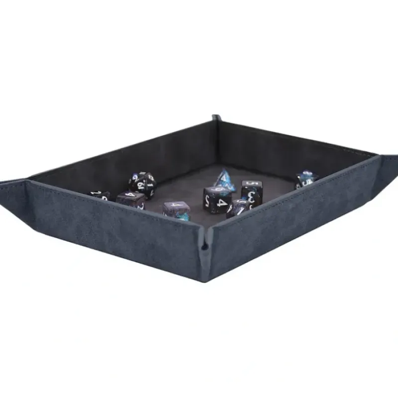 Accessories<Foldable Dice Rolling Tray - Sapphire - Miniature Marvels: Airplane Models & Painted Dice