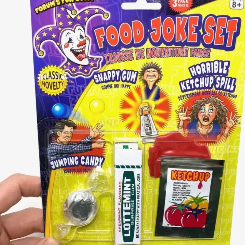Egpull<Food Joke Prank Novelty GaG Joke Set - Snap Gum - Jumping Candy - Ketchup Spill - Miniature Marvels: Airplane Models & Painted Dice