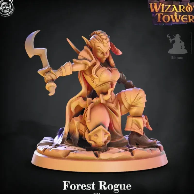 Miniature<Forest Rogue - Miniature Marvels: Airplane Models & Painted Dice