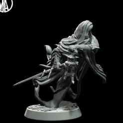 Miniature<Forsaken Soul Charging - Miniature Marvels: Airplane Models & Painted Dice