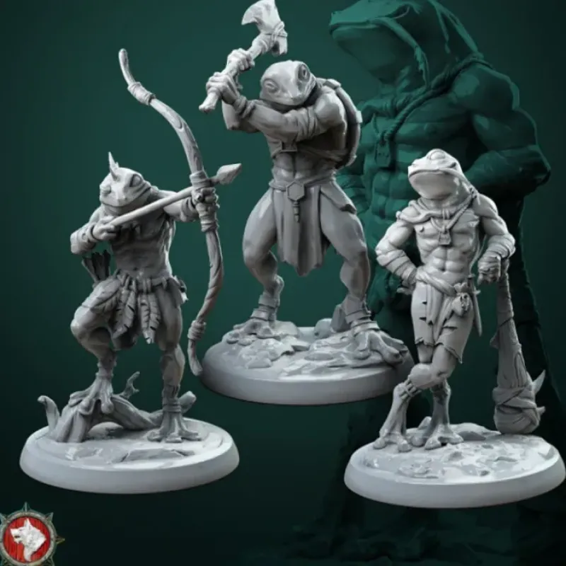 Miniature<Froggls Tribe - Miniature Marvels: Airplane Models & Painted Dice