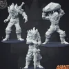 Miniature<Frost Giants - Miniature Marvels: Airplane Models & Painted Dice