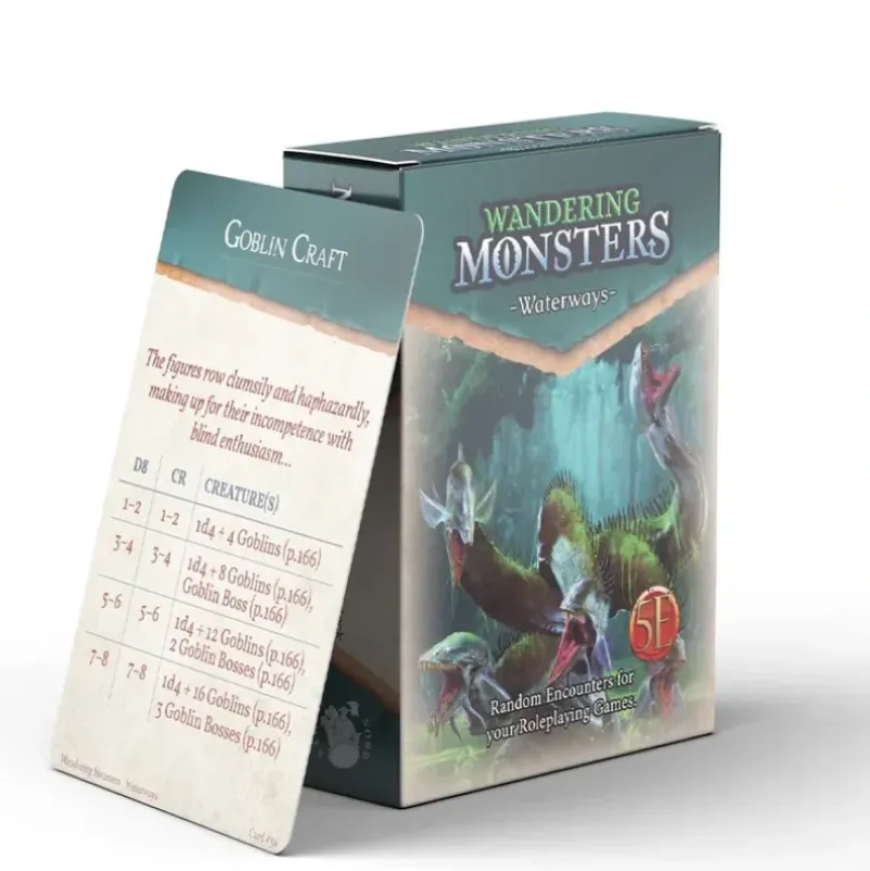 Shop All*Game Master's Toolbox: Wandering Monster Deck - Waterways NRG 1012 - Miniature Marvels: Airplane Models & Painted Dice