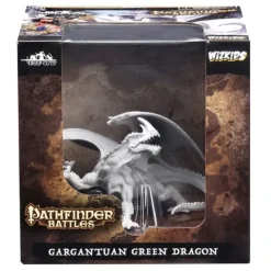 Miniature<Gargantuan Green Dragon: Pathfinder Deep Cuts WZK 73531 - Miniature Marvels: Airplane Models & Painted Dice
