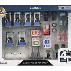 Miniature<Gas Station: WizKids 4D Settings WZK 73924 - Miniature Marvels: Airplane Models & Painted Dice