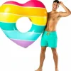 Egpull<Gay Pride Rainbow LGBT Heart Inflatable Pool Tube Raft Swimming Float - BigMouth - Miniature Marvels: Airplane Models & Painted Dice