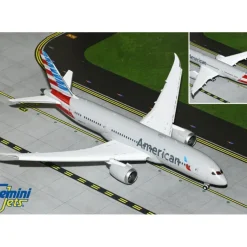Airplane Model*Gemini Jets G2AAL1105F 1:200 American Airlines Boeing 787-8 N808AN (Flaps Down) - Miniature Marvels: Airplane Models & Painted Dice
