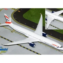 Airplane Model*Gemini Jets G2BAW1124F 1:200 British Airways Airbus A350-1000 (Flaps Down) - Miniature Marvels: Airplane Models & Painted Dice