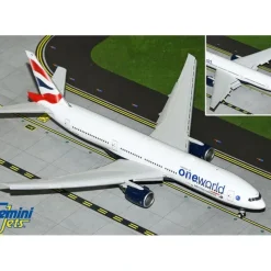 Airplane Model*Gemini Jets G2BAW1226F 1:200 British airways Boeing 777-200ER "OneWorld" (Flaps Down) - Miniature Marvels: Airplane Models & Painted Dice