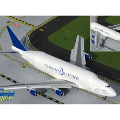 Airplane Model*Gemini Jets G2BOE1003F 1:200 Boeing 747-400CF Dreamlifter (Flaps Down) - Miniature Marvels: Airplane Models & Painted Dice