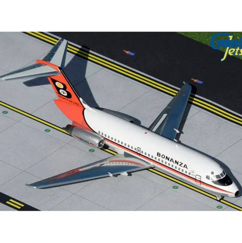Airplane Model*Gemini Jets G2BZA480 1:200 Bonanza Air Lines DC-9-11 N945L - Miniature Marvels: Airplane Models & Painted Dice