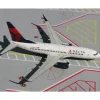 Airplane Model*Gemini Jets G2DAL163 1:200 Delta Airlines Boeing 737-700 - Miniature Marvels: Airplane Models & Painted Dice
