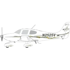 Airplane Model*Gemini Jets GGCIR013 1:72 Cirrus SR22 "Sporty's / Wright Bros" - Miniature Marvels: Airplane Models & Painted Dice