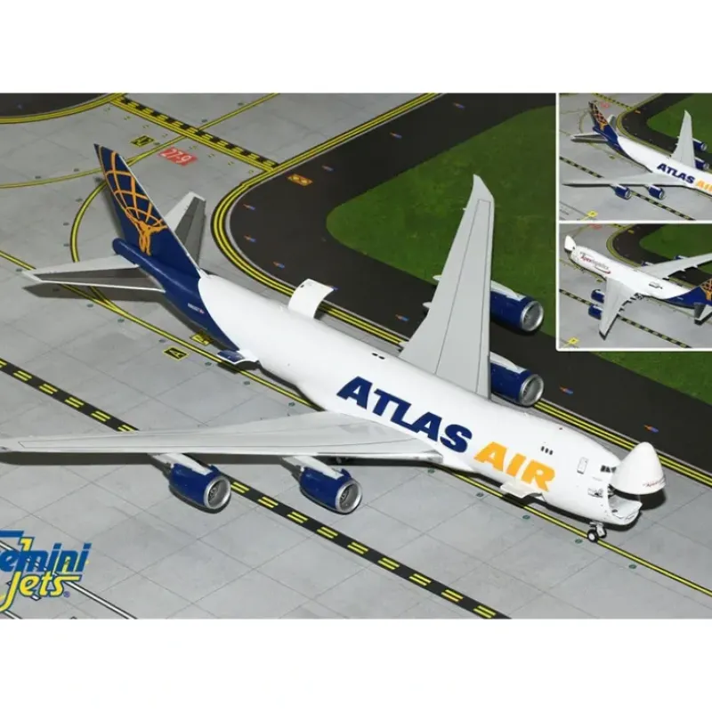 Airplane Model*Gemini Jets G2GTI1238 1:200 Atlas Air/Apex Logistics B747-8F N863GT (Final 747) (Interactive Series) - Miniature Marvels: Airplane Models & Painted Dice