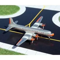 Airplane Model*Gemini Jets GJAAL534 1:400 American Airlines Douglas DC-6 N90762 - Miniature Marvels: Airplane Models & Painted Dice