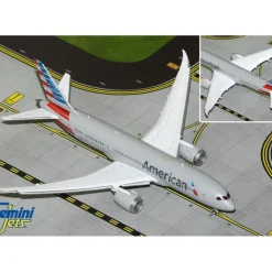Airplane Model*Gemini Jets GJAAL2087F 1:400 American Airlines Boeing 787-8 (Flaps Down) - Miniature Marvels: Airplane Models & Painted Dice