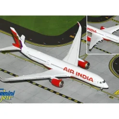 Airplane Model*Gemini Jets GJAIC2254F 1:400 Air India Airbus A350-900 (Flaps Down) - Miniature Marvels: Airplane Models & Painted Dice