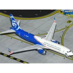 Airplane Model*Gemini Jets GJASA2258 1:400 Alaska Airlines Boeing 737 MAX 8 N806AK "Honoring Those Who Serve" - Miniature Marvels: Airplane Models & Painted Dice
