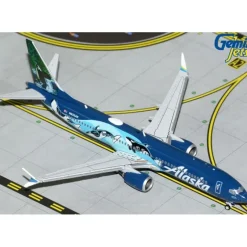 Airplane Model*Gemini Jets GJASA2078 1:400 Alaska Airlines Boeing 737 MAX 9 - Miniature Marvels: Airplane Models & Painted Dice