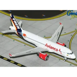Airplane Model*Gemini Jets GJAVA2190 1:400 Avianca Airbus A320 N567AV TACA retro livery - Miniature Marvels: Airplane Models & Painted Dice
