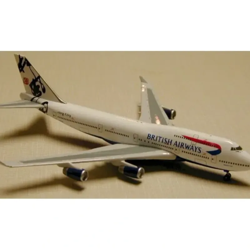 Airplane Model*Gemini Jets GJBAW015 1:400 British Airways Boeing 747-400 G-BNLR "Hong Kong - 'Rendevous'" - Miniature Marvels: Airplane Models & Painted Dice
