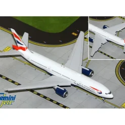 Airplane Model*Gemini Jets GJBAW2117F 1:400 British Airways Boeing 777-200ER (Flaps Down) - Miniature Marvels: Airplane Models & Painted Dice