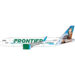 Airplane Model*Gemini Jets GJFFT1617 1:400 Frontier Airlines Airbus A320Neo - Miniature Marvels: Airplane Models & Painted Dice