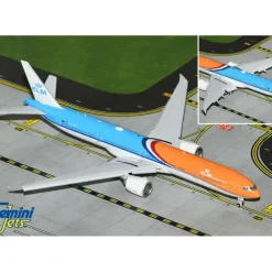 Airplane Model*Gemini Jets GJKLM2268F 1:400 KLM Boeing 777-300ER PH-BVA Orange Pride livery (Flaps Down) - Miniature Marvels: Airplane Models & Painted Dice