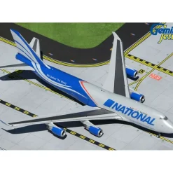 Airplane Model*Gemini Jets GJNCR2016 1:400 National Airlines Boeing 747-400BCF - Miniature Marvels: Airplane Models & Painted Dice