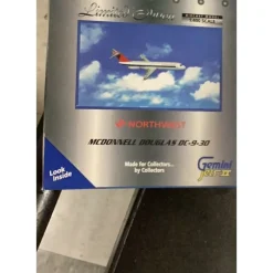 Airplane Model*Gemini Jets GJNWA480 DC-9-30 - Miniature Marvels: Airplane Models & Painted Dice