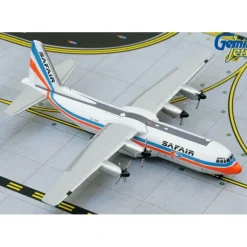 Airplane Model*Gemini Jets GJSFR1248 1:400 Safair Lockheed L-100-30 - Miniature Marvels: Airplane Models & Painted Dice